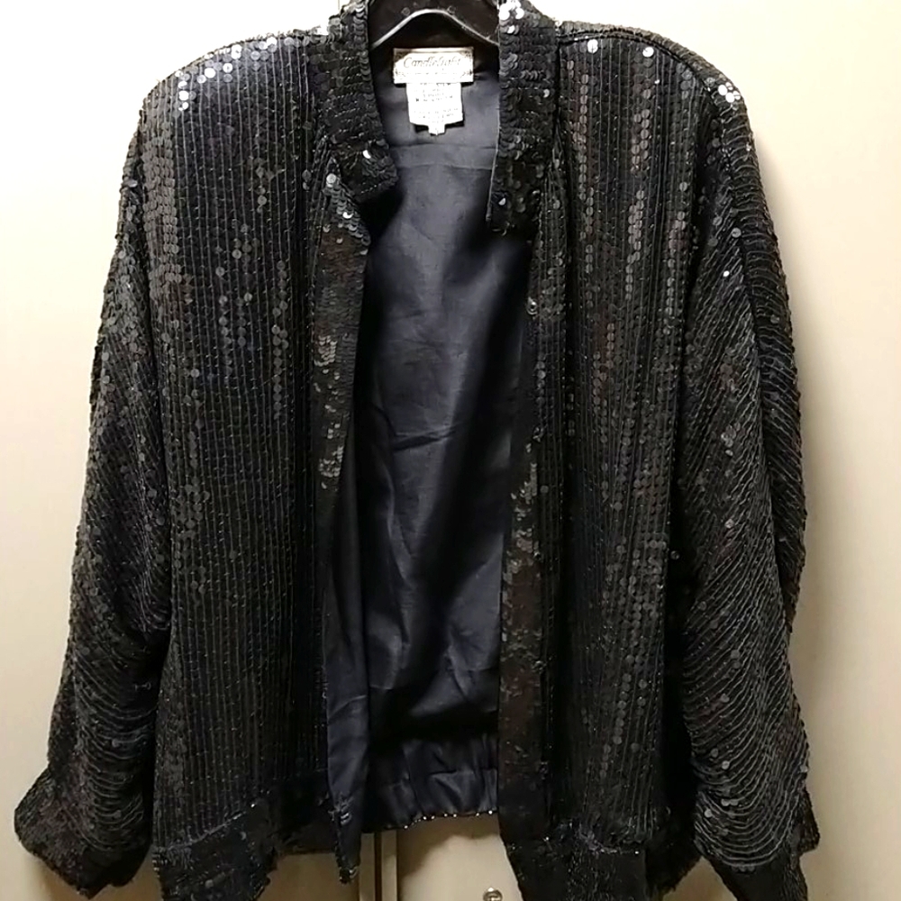 Vintage Candlelight by Jamison's Sequin Jacket - S